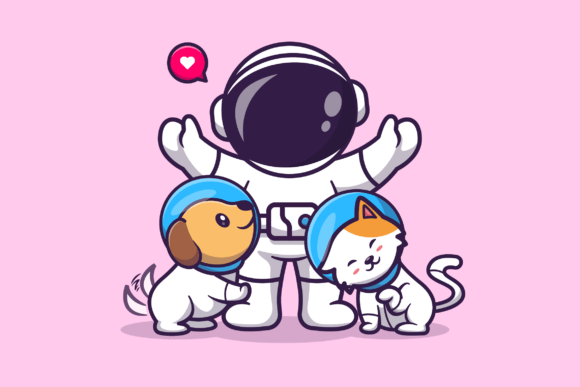 Cute Astronaut with Dog and Cat Embroidery Design Review