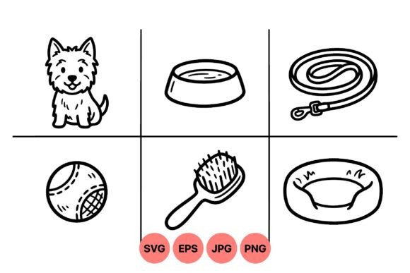 Cute Dog Care Clipart Set Review