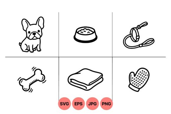 Cute Dog Care Vector Icons Review