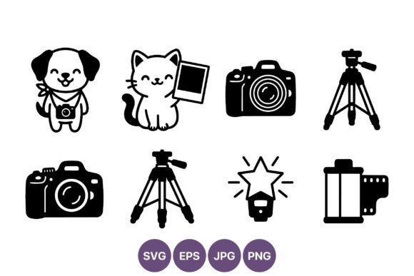 Cute Dog Cat Camera Photography Vector Review