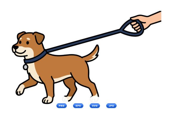 Cute Dog Walking Illustration Review
