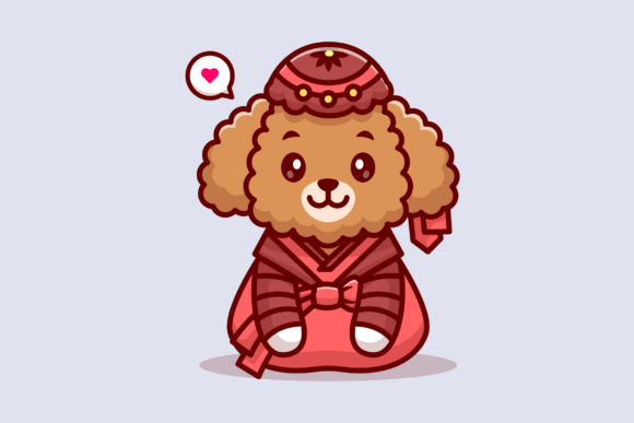 Cute Poodle Dog in Traditional Style Embroidery Review