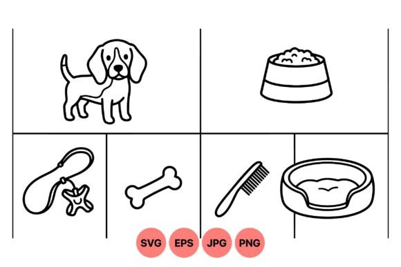 Cute Puppy Care SVG Icons Review
