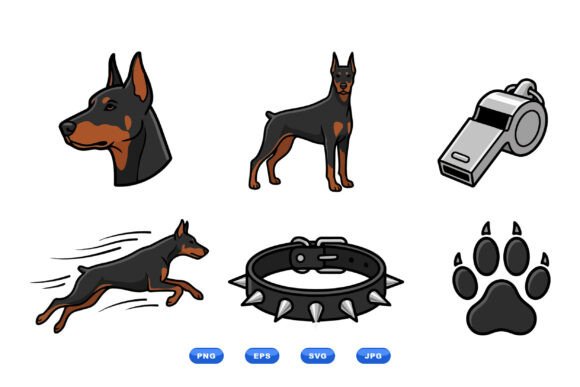 Doberman Dog Clipart Collection Review