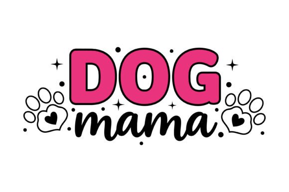 Dog Mama Cute Paw Print Design Review