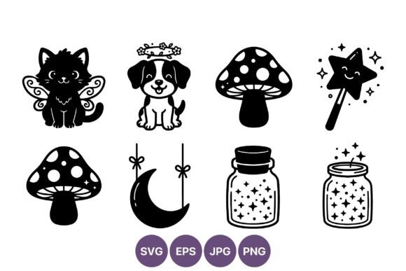 Fairy Cat Dog Mushroom Magic Vector Review