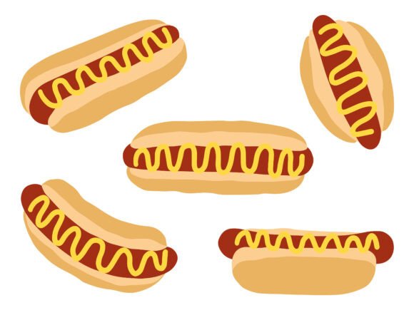 Hot Dog Food Cartoon Illustration Review