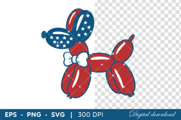 Patriotic Balloon Dog with American Flag Embroidery Review