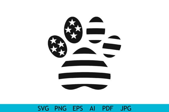 Patriotic Paw Print SVG Review