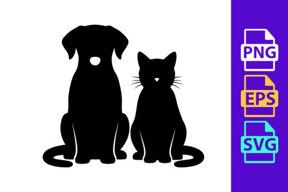 Pet Dog and Cat Simple Silhouettes Review
