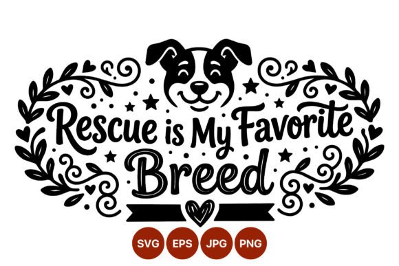 Rescue Favorite Breed Dog Vector Art Review