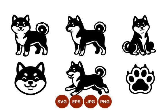 Shiba Inu Dog Vector Icons Review