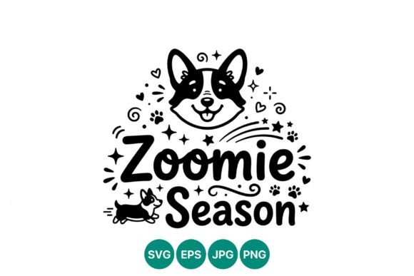 Zoomie Season Corgi Dog Vector Art Review
